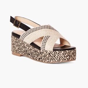 Justfab Aura Platform Espadrille Wedge